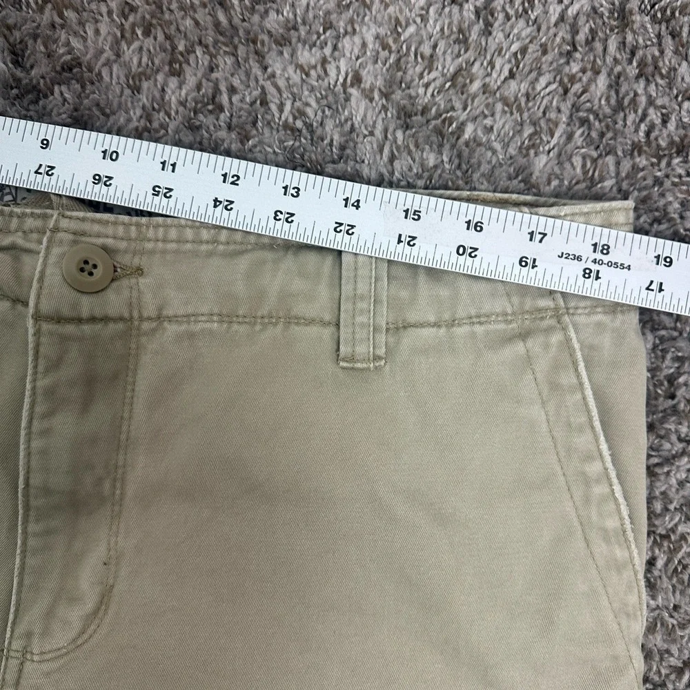 NOBO No Boundaries Cargo Shorts Men 38 Beige Y2K Jorts Pockets Heavy Grunge
